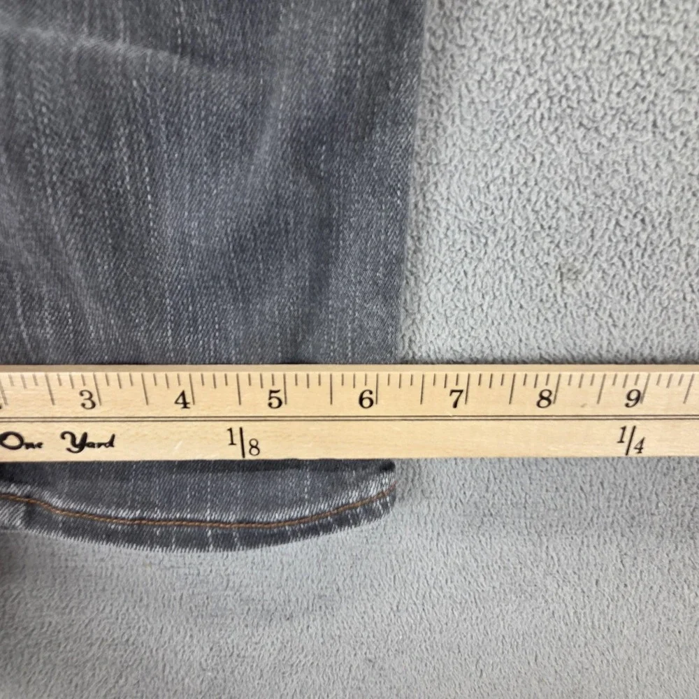 Vintage Levis 519 Jeans Mens 30x32 Gray Slim Engineered Charcoal Wash Zip Fly‎
